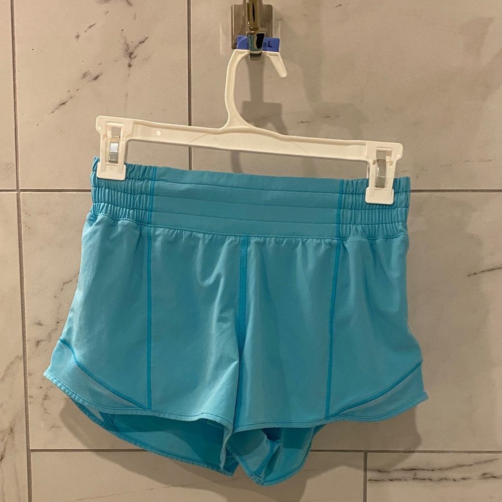 Lululemon Athletica Light Blue Women's Athletic Shorts